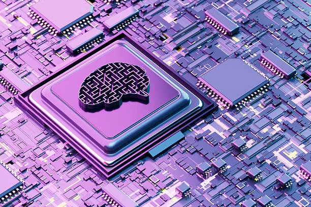 Абстрактная визуализация искусственного интеллекта